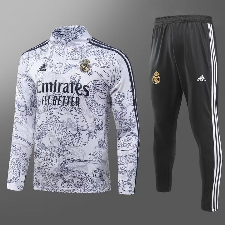 Real Madrid Dragon Tracksuit (White)