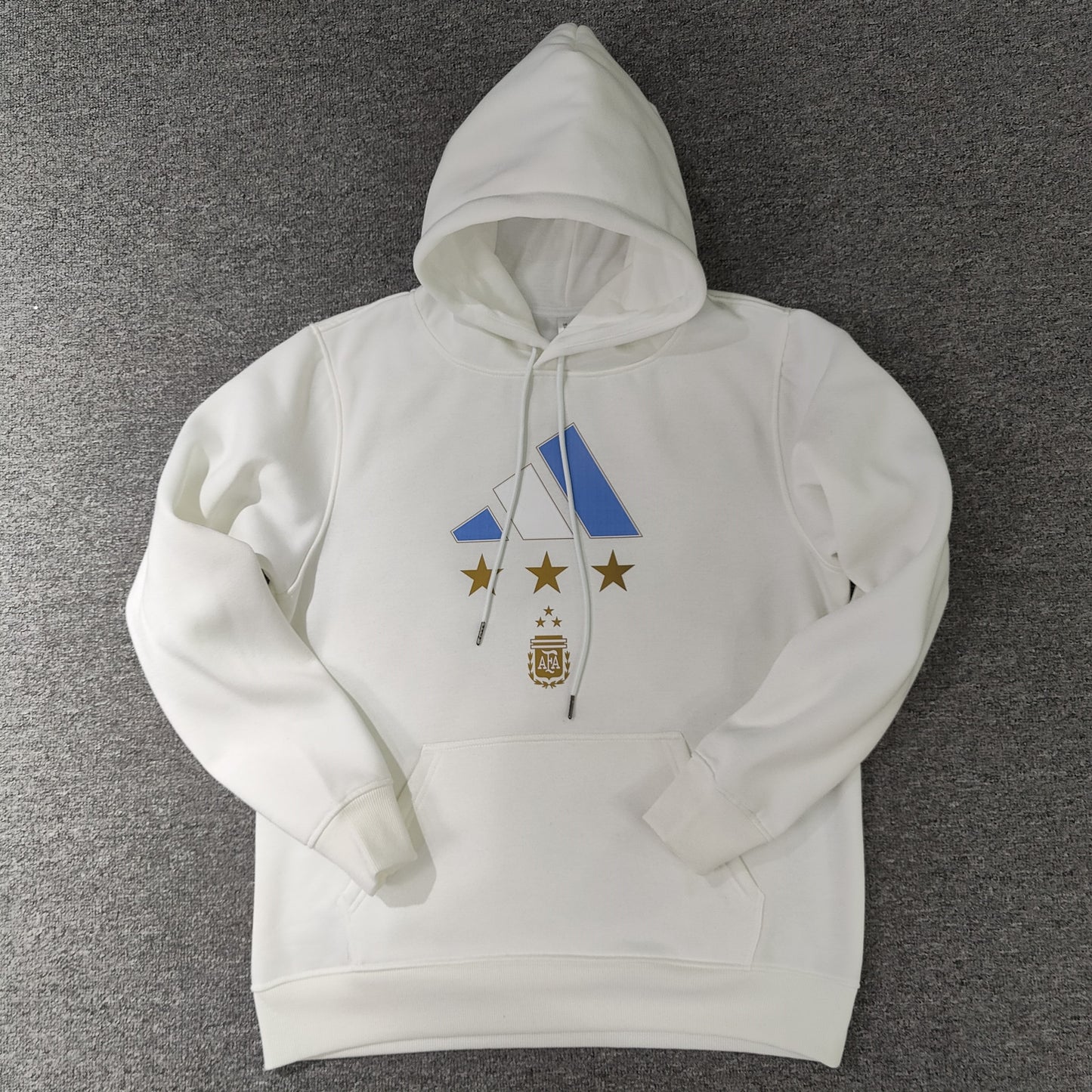 Argentina Signed Messi Hoodie (White)