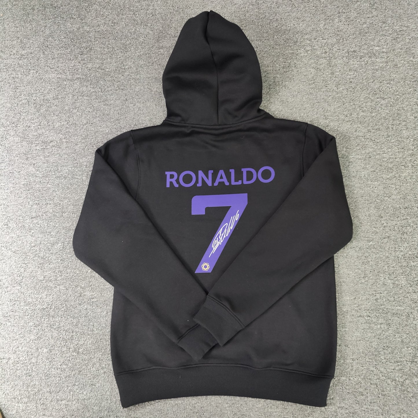 Al Nassr Signed Ronaldo Hoodie (Black)