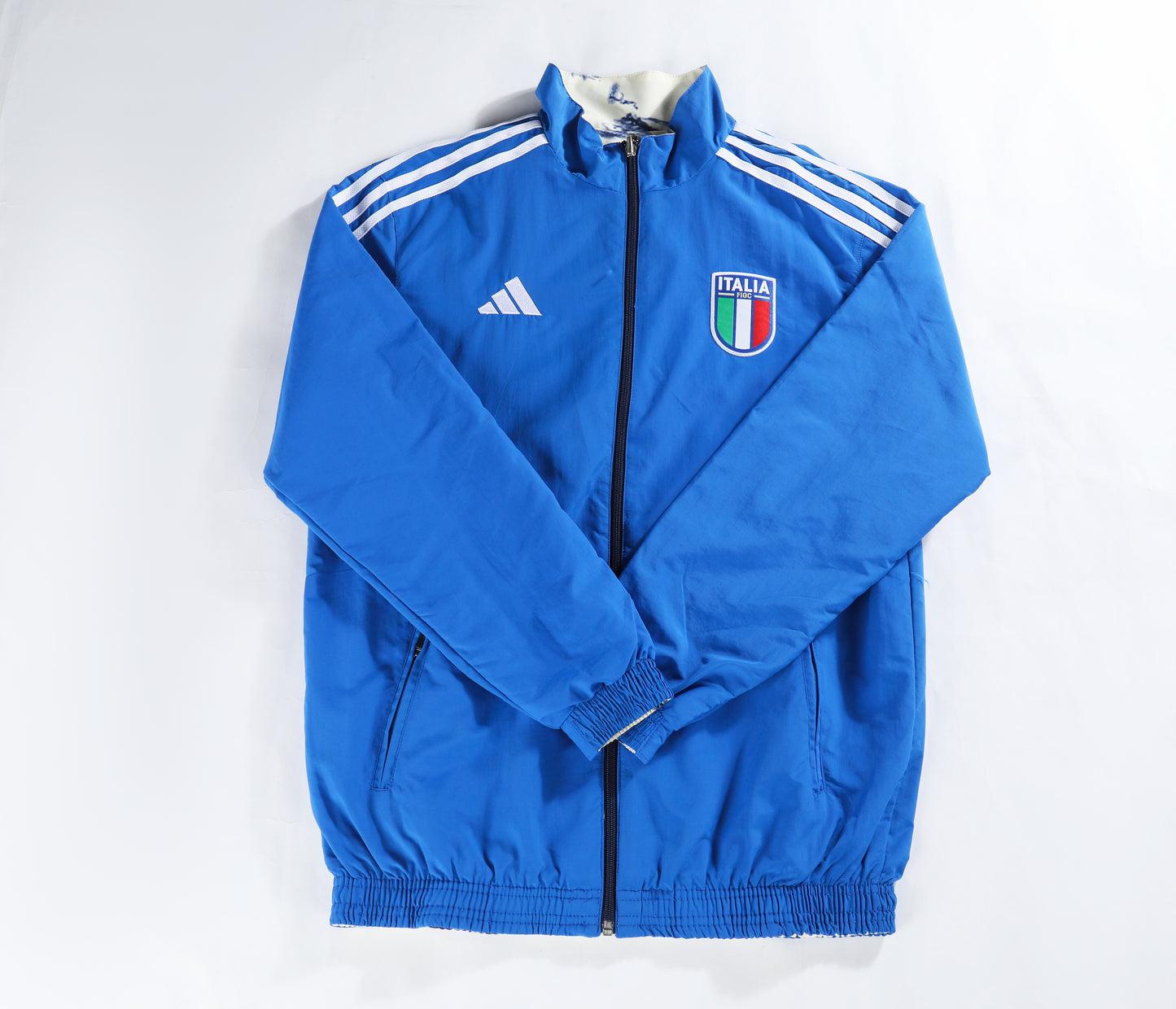 Italy Reversible Windbreaker (Marble and Blue)