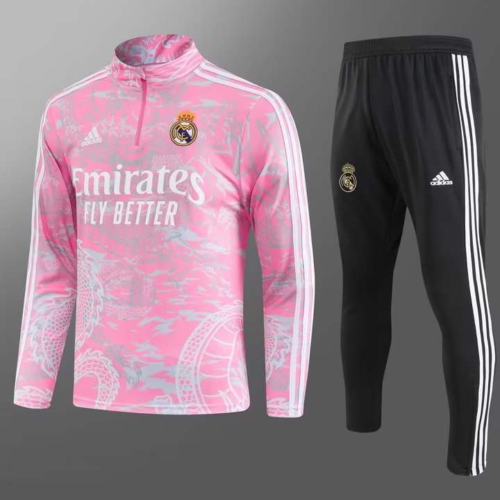 Real Madrid Dragon Tracksuit (Pink)