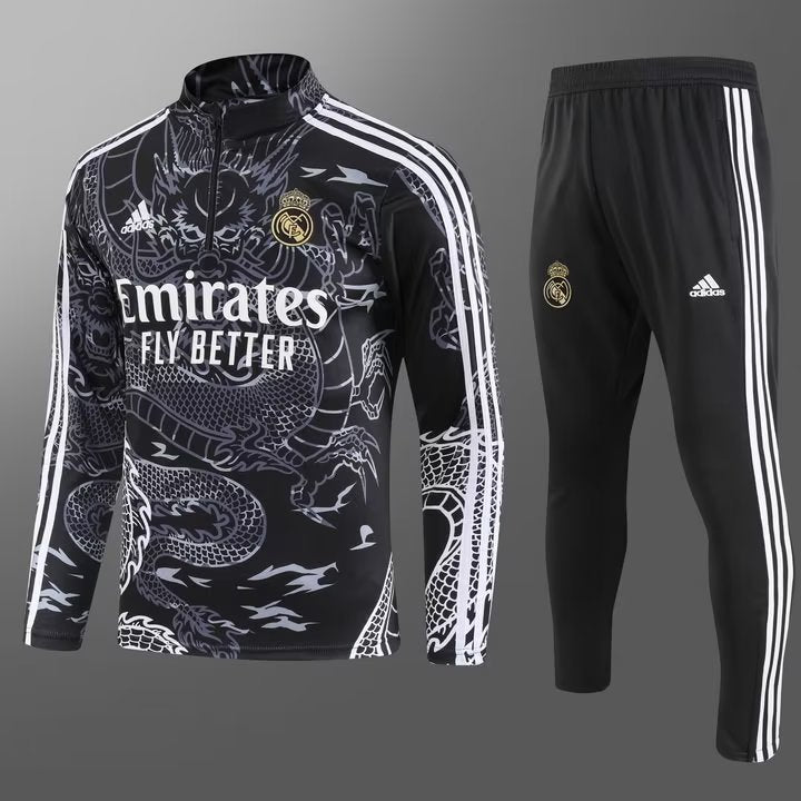 Real Madrid Dragon Tracksuit (Black)