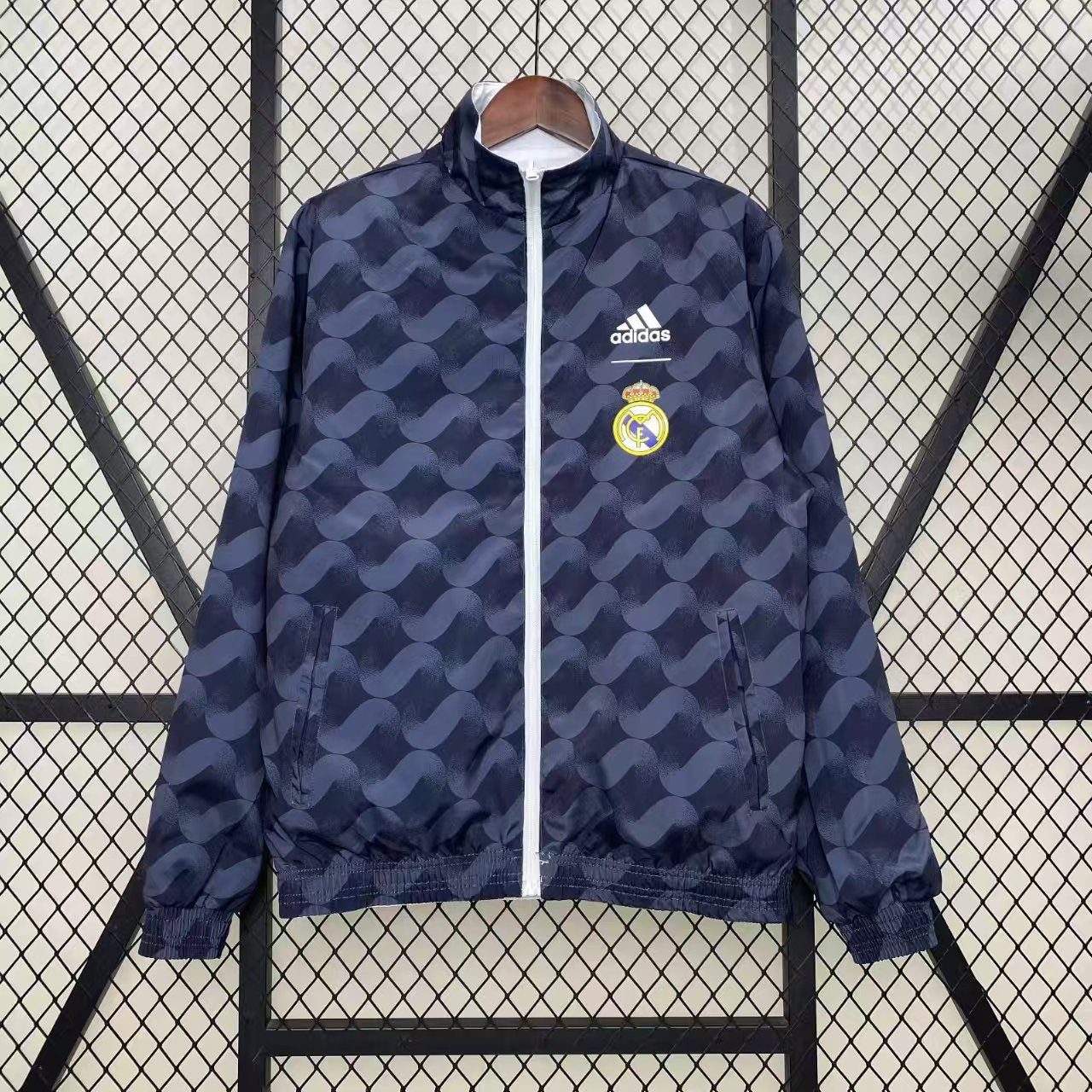 Real Madrid Reversible Windbreaker (Black and White)
