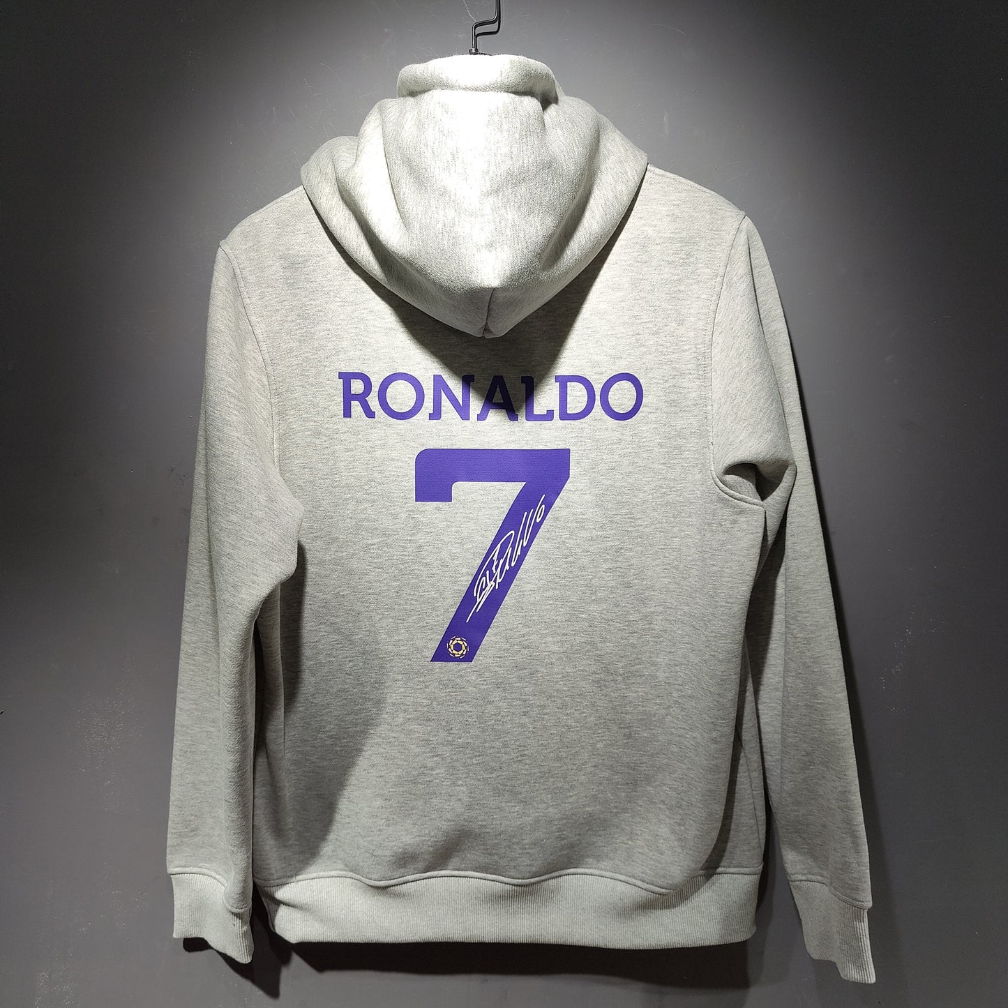 Al Nassr Signed Ronaldo Hoodie (Grey)