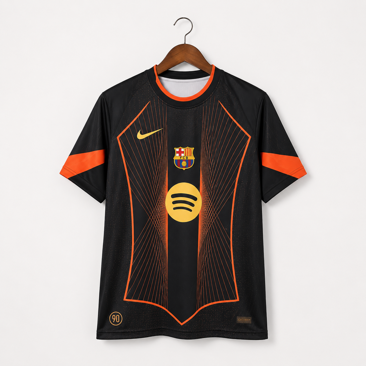 barcelona gear Special Edition Shirt (Black and Orange) – The Shirt Plugs and all Länge:Long - 160cm (2.1kg) ASTA GEAR Yun Chuan fahrradgarage sicher