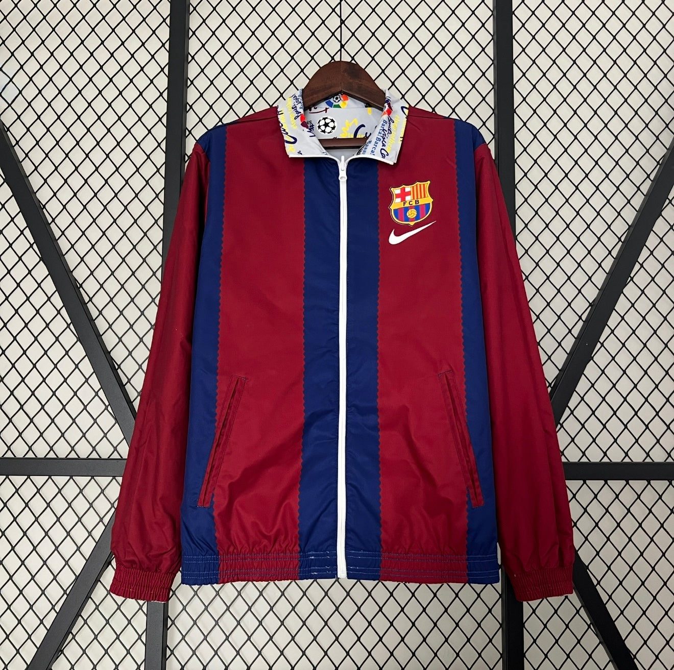 Barcelona Reversible Windbreaker (Grey)