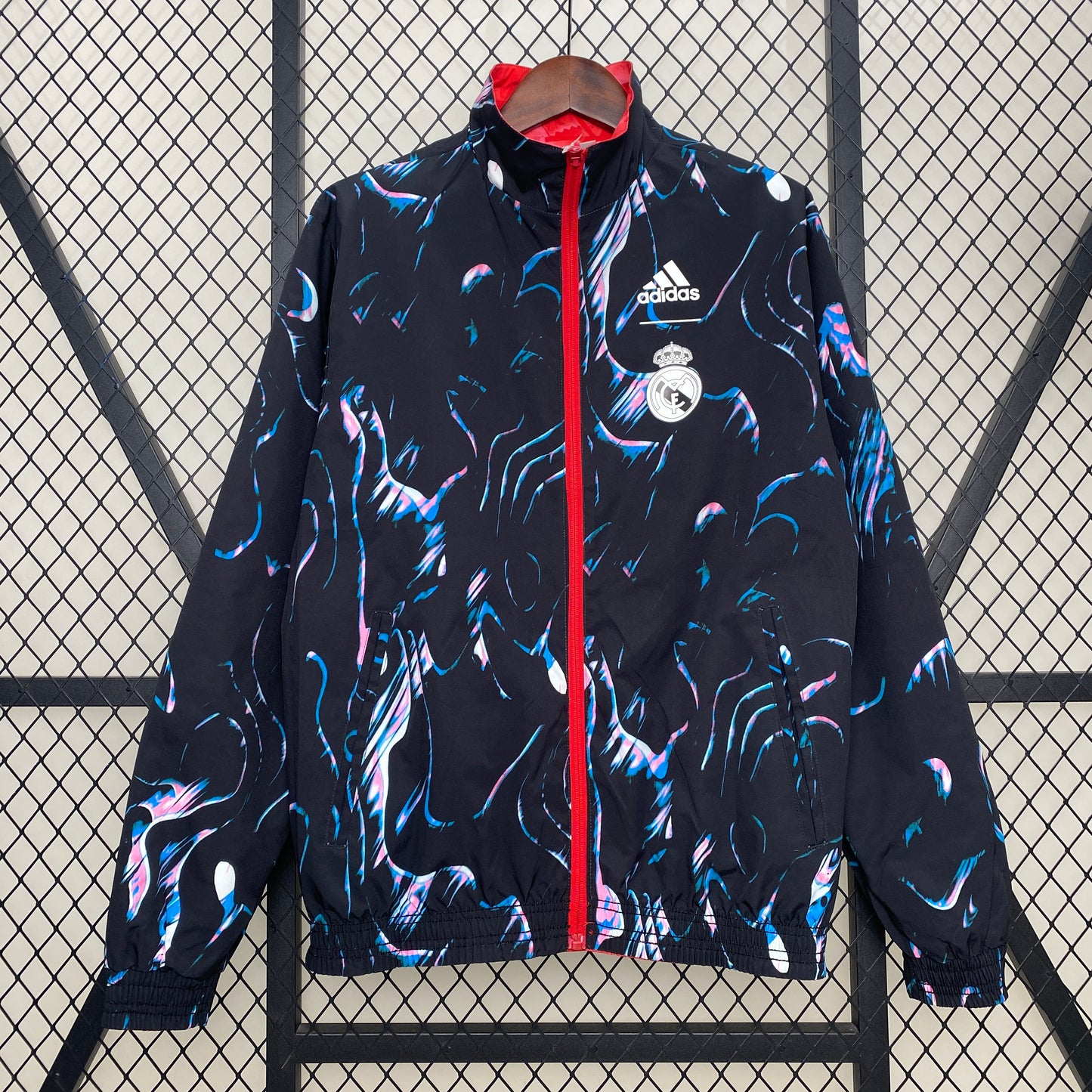 Real Madrid Reversible Windbreaker (Red and Blue)