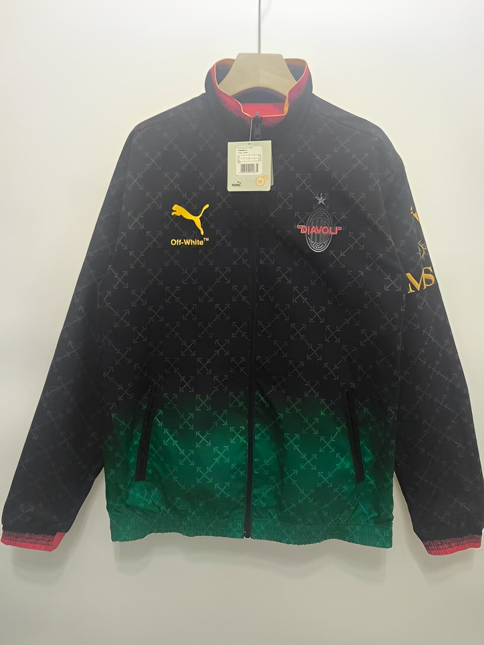 AC Milan x Off-White Reversible Windbreaker