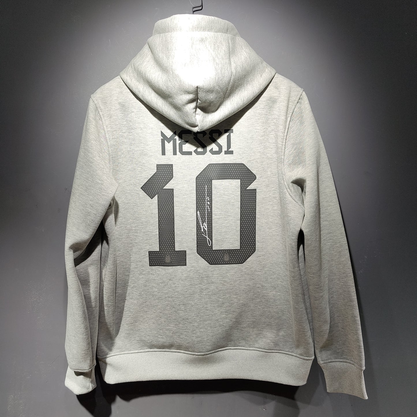 Argentina Signed Messi Hoodie (Grey)