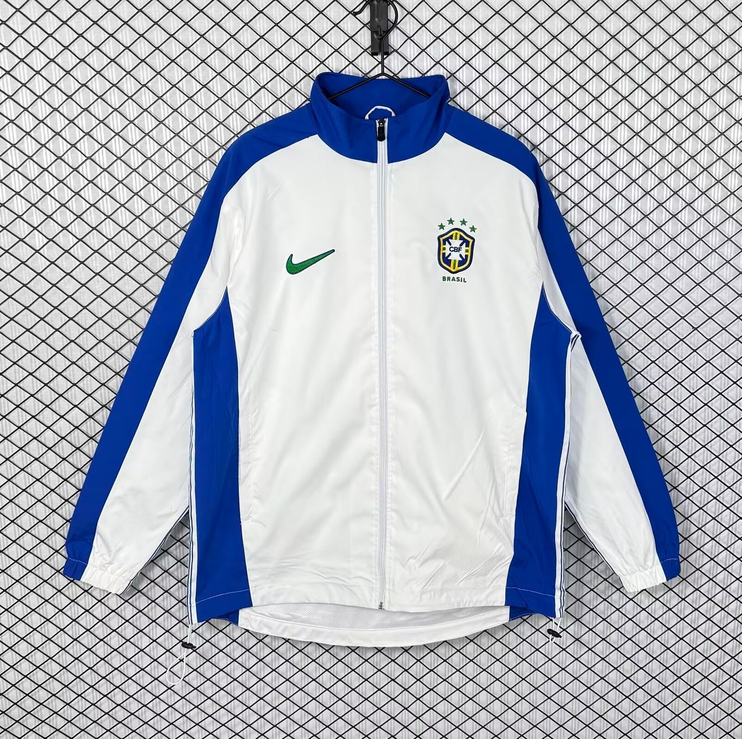 Brazil Retro Windbreaker (White)