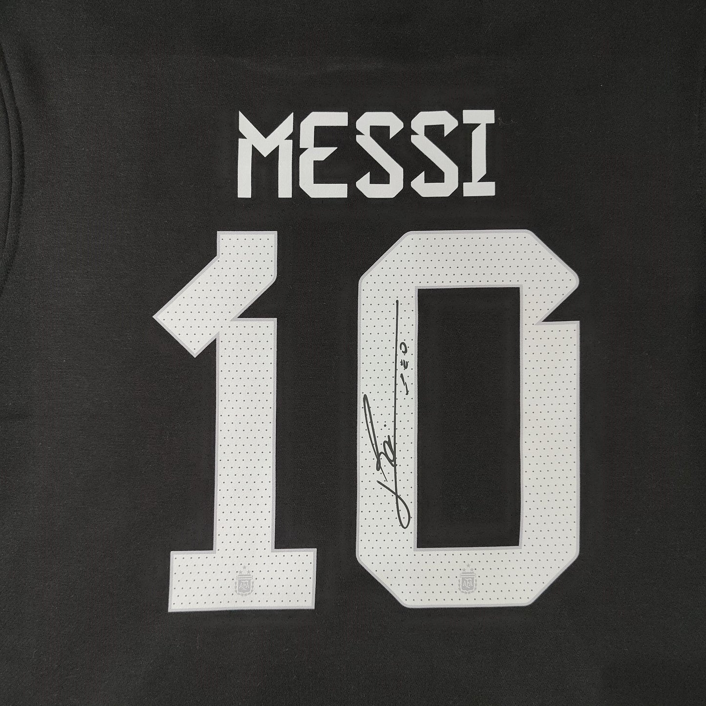 Argentina Signed Messi Hoodie (Black)