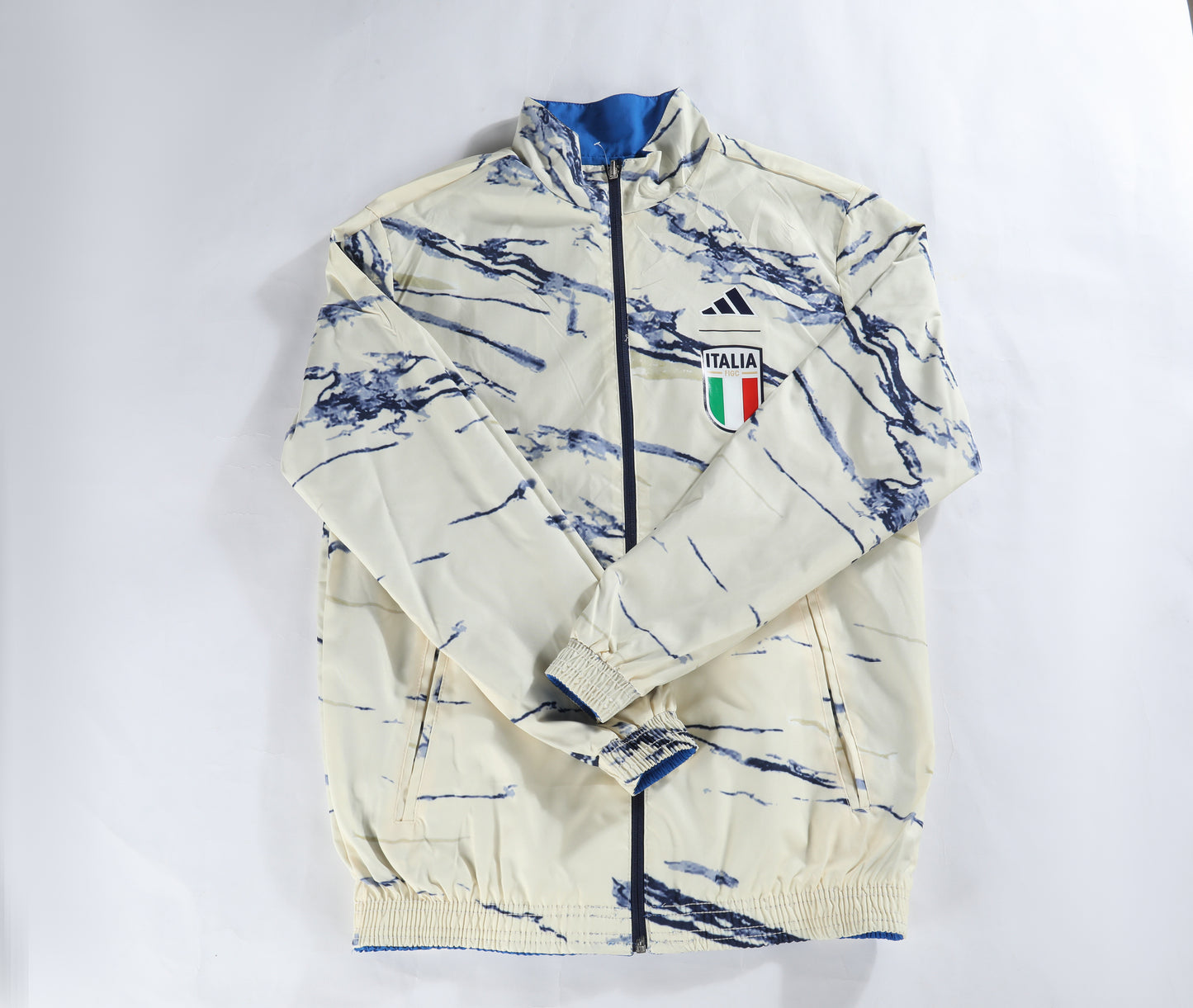 Italy Reversible Windbreaker (Marble and Blue)
