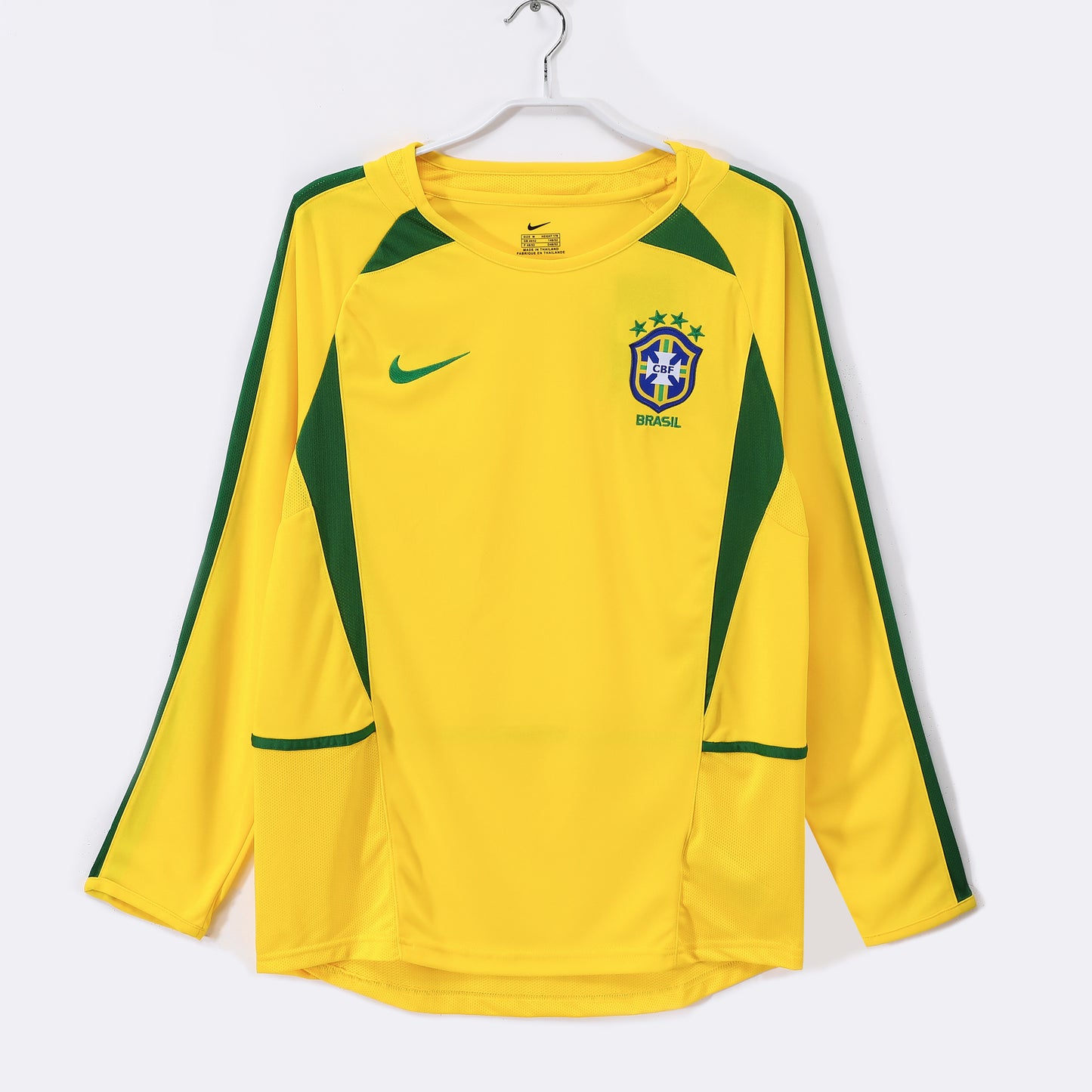 Brazil 2002 Long Sleeve Home Shirt