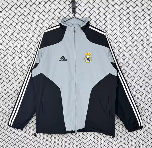 Real Madrid Retro Windbreaker (Grey)