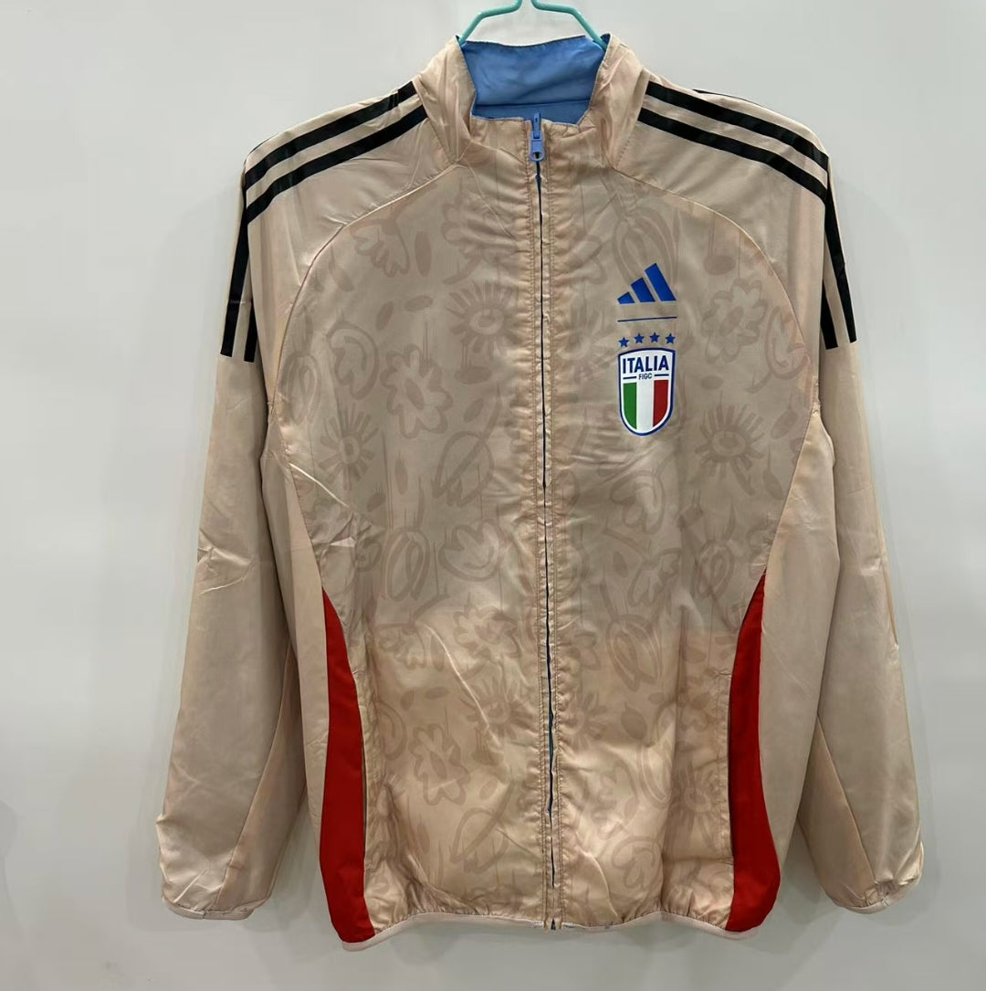 Italy Floral Reversible Windbreaker
