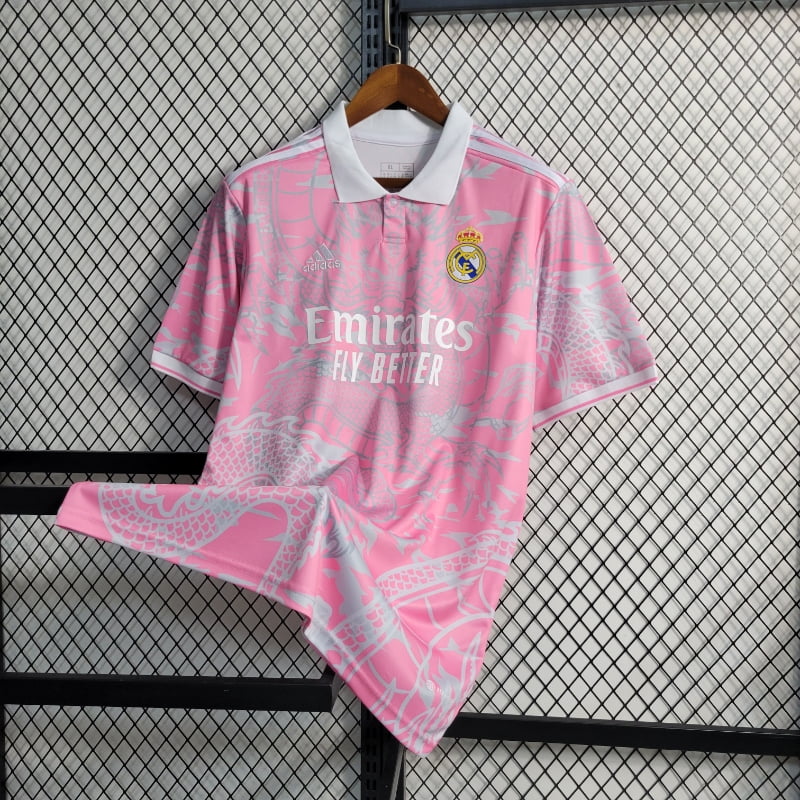 Real Madrid Pink Dragon Shirt