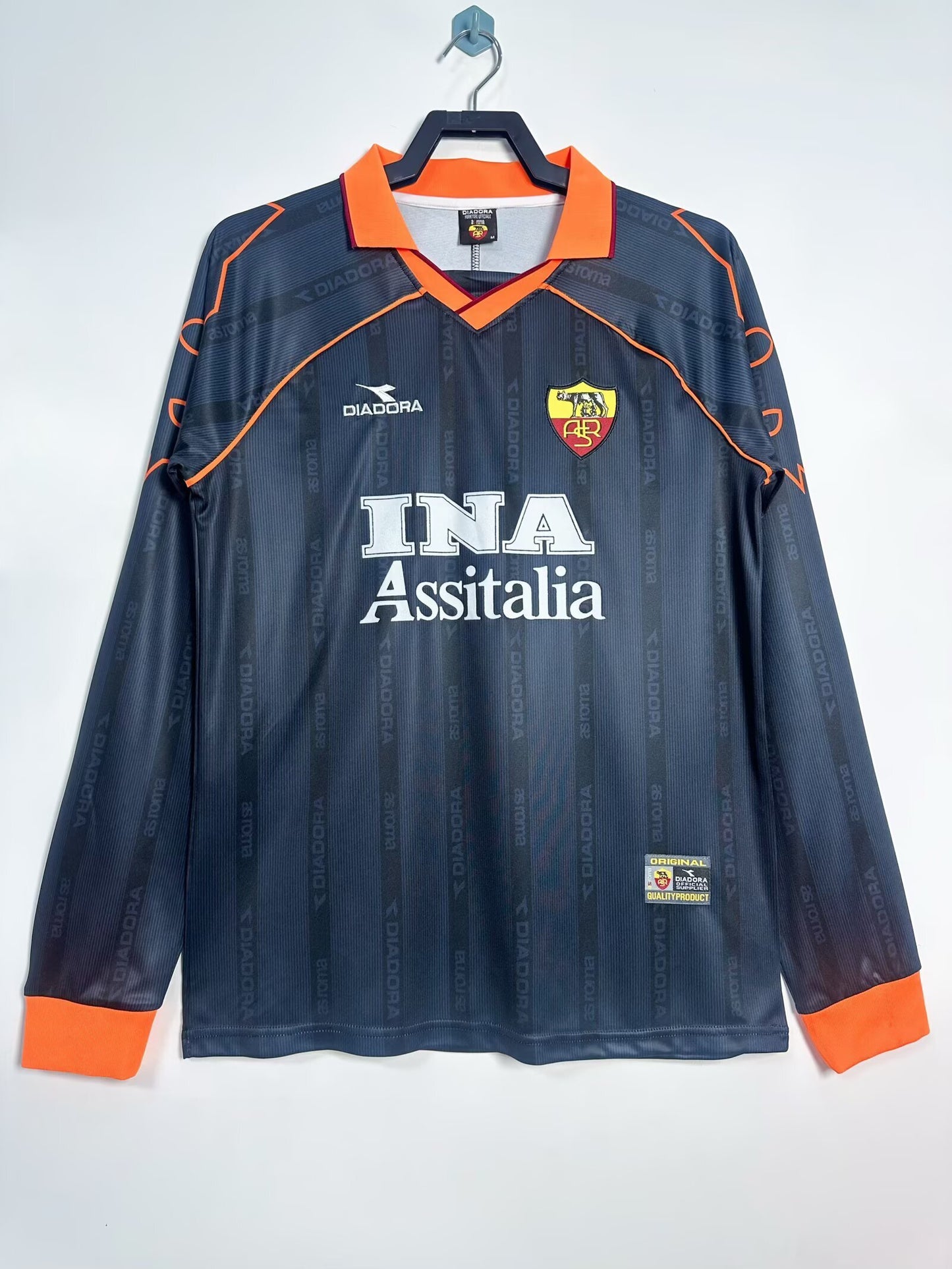 Roma 1999/00 Long Sleeve Away Shirt