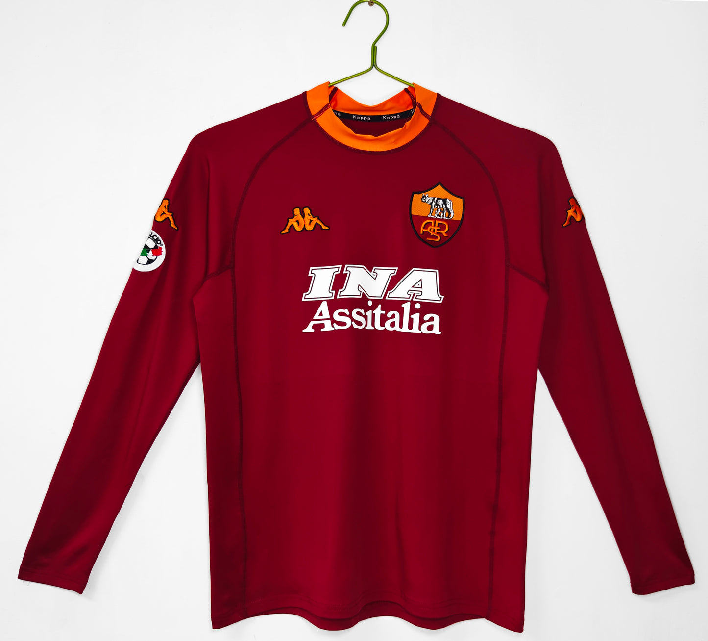Roma 2001/02 Long Sleeve Home Shirt