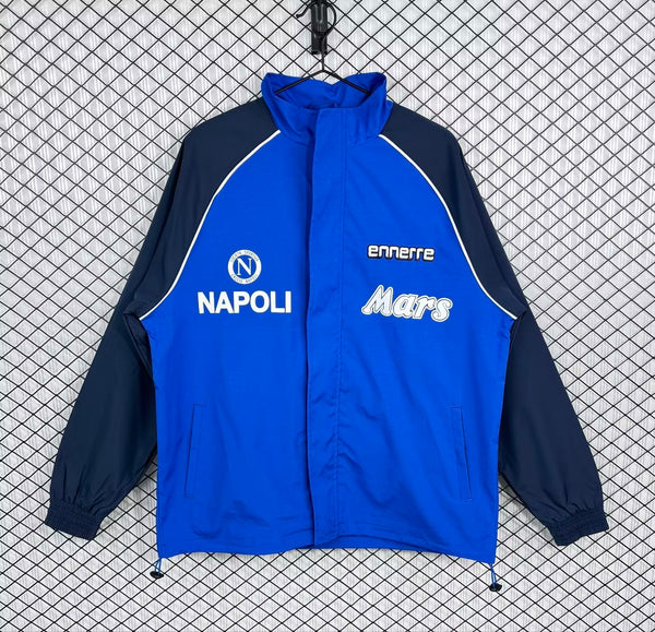 macron Napoli ウィンドブレーカー ネイビー Napoli Retro Windbreaker (Dark Blue) – The Shirt Plugs