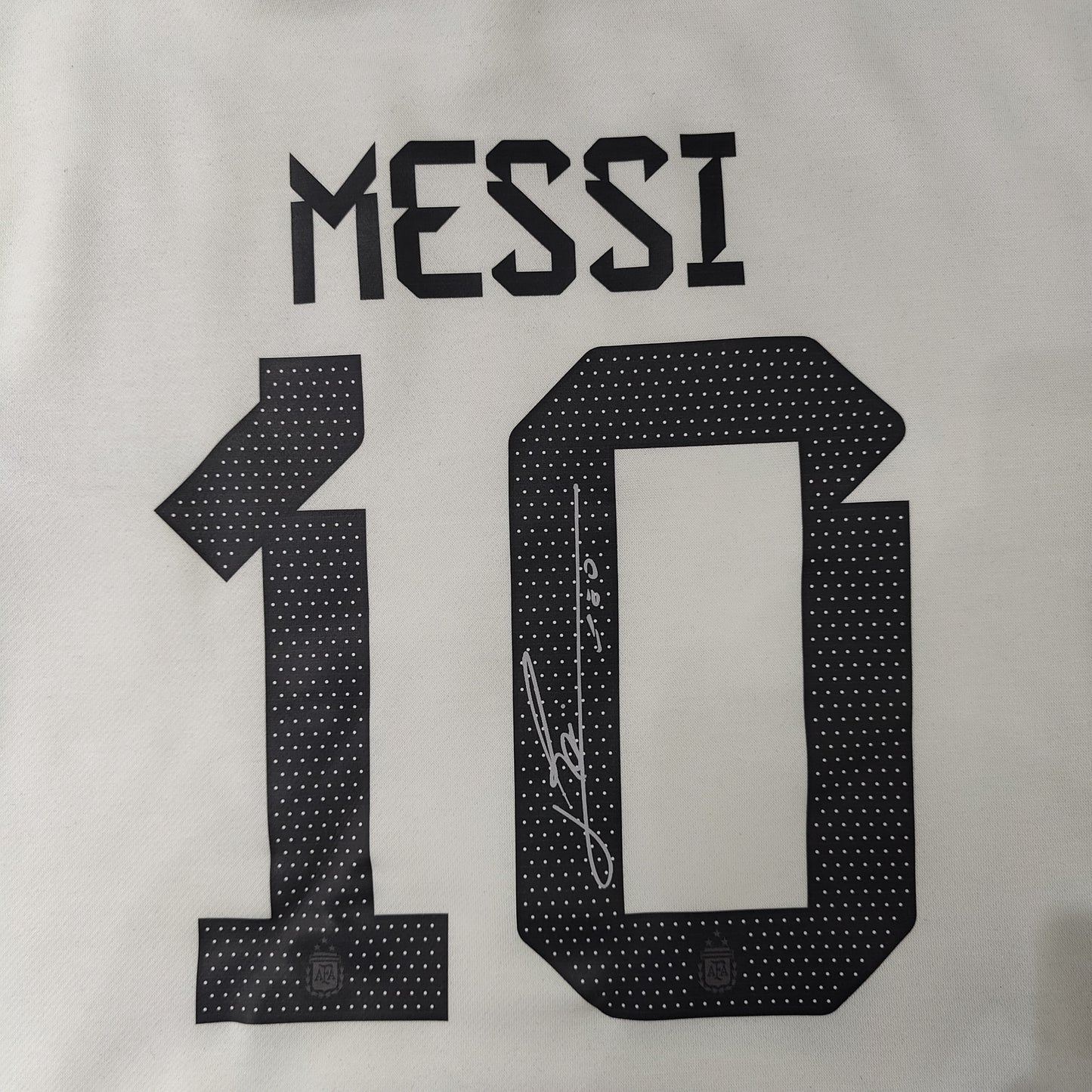 Argentina Signed Messi Hoodie (White)