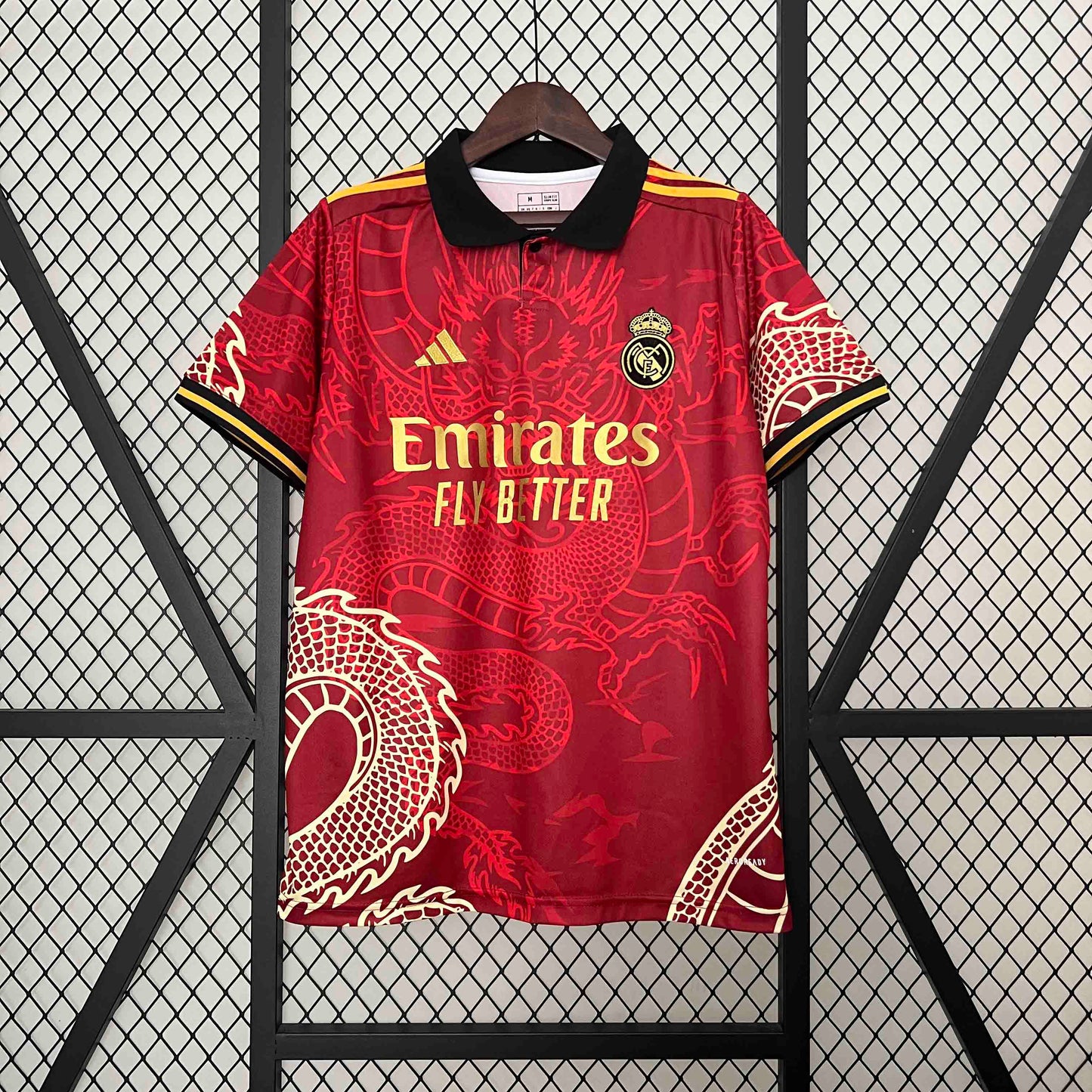 Real Madrid Burgundy Dragon Shirt