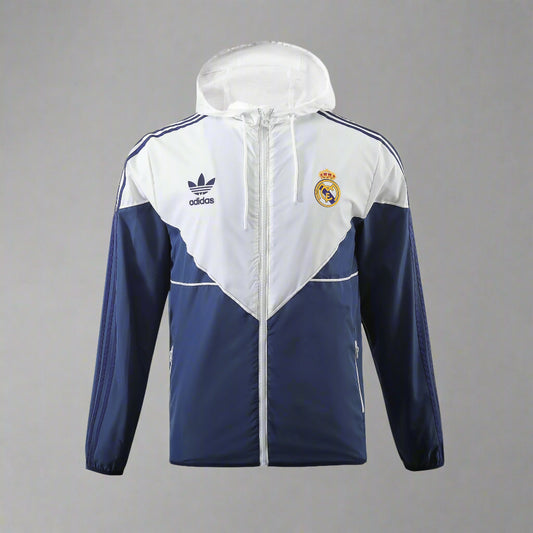 Real Madrid Windbreaker (Navy And White)