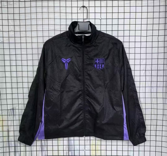Barcelona Windbreaker (Black And Purple)