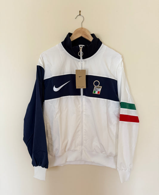 Italy Retro Windbreaker (White)