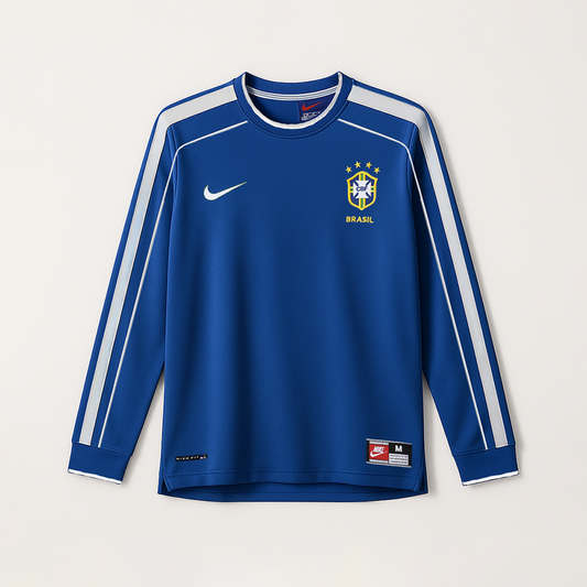 Brazil 1998 Long Sleeve Away Shirt