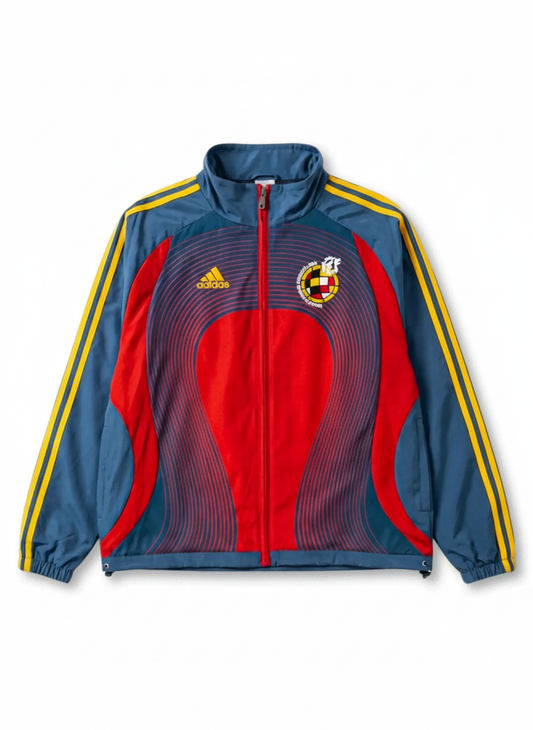 Spain Retro Windbreaker (Red and Navy)