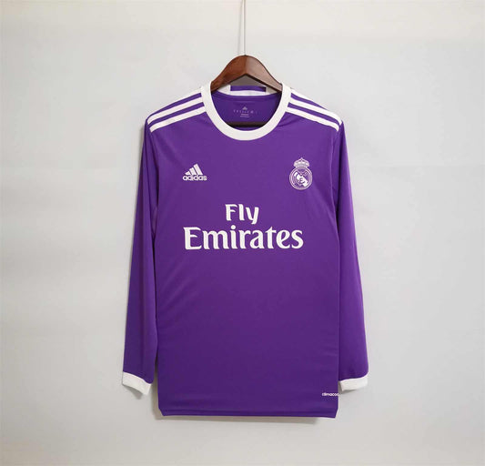 Real Madrid 2016/17 Long Sleeve Away Shirt