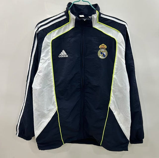 Real Madrid Retro Windbreaker (Black)
