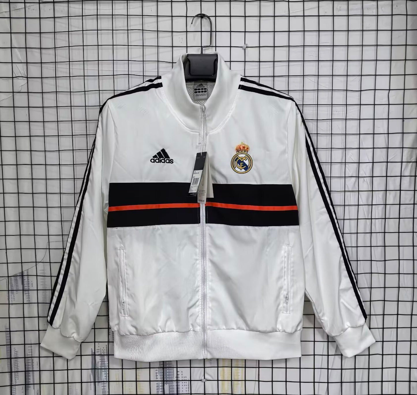 Real Madrid Retro Windbreaker (White)