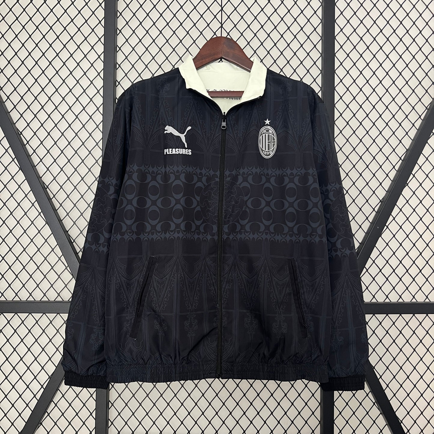 AC Milan x Pleasures Reversible Windbreaker