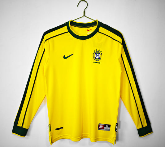 Brazil 1998 Long Sleeve Home Shirt