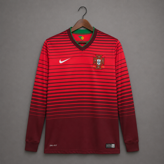 Portugal 2014 Long Sleeve Home Shirt